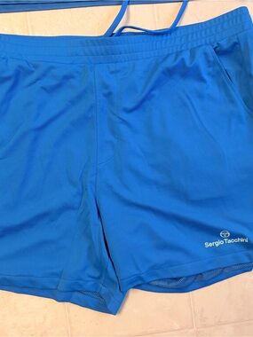 Sergio Tacchini Men’s Electric Blue Athletic Shorts